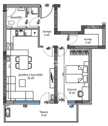 Vânzare - Apartament în Trakia,  Plovdiv
