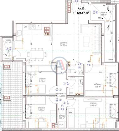 Vânzare - Apartament în Manastirski livadi-Iztok,  Sofia