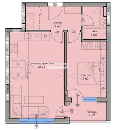 For sale - Apartment in Hristo Smirnenski,  Plovdiv