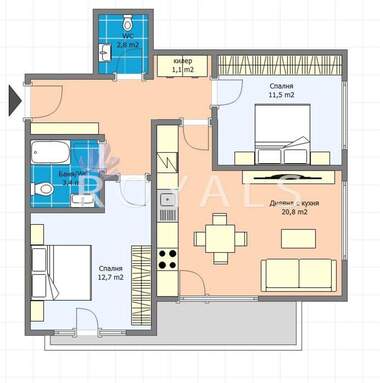 Satış - Apartman olarak Vladislavovo,  Varna