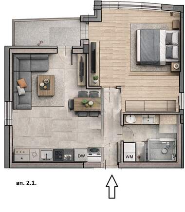 For sale - Apartment in Center,  Pazardjik