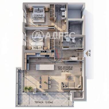 For sale - Apartment in Manastirski livadi-Iztok,  Sofia
