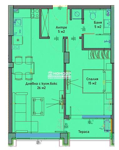 Satış - Apartman olarak Trakia,  Plovdiv