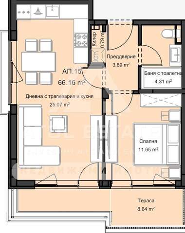 Verkauf - Wohnung in Ostromila,  Plowdiw