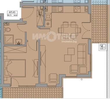 Satış - Apartman olarak Malinova Dolina,  Sofia