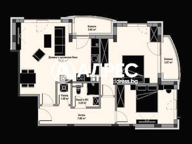 For sale - Apartment in Vitosha,  Sofia