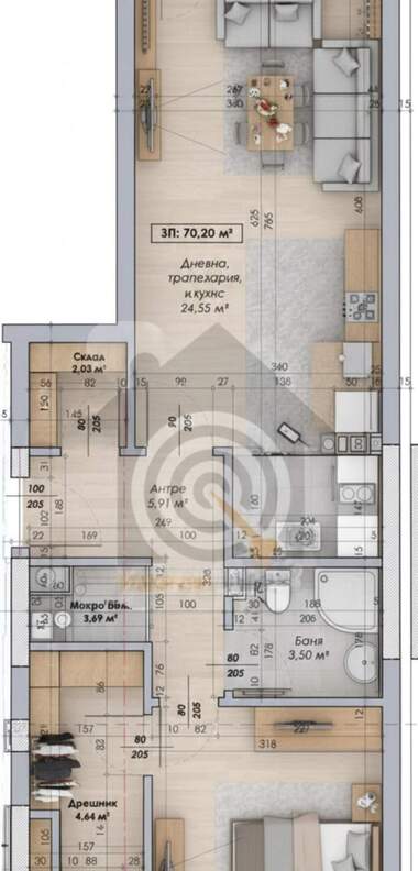 Satış - Apartman olarak Ovça Kupel,  Sofia