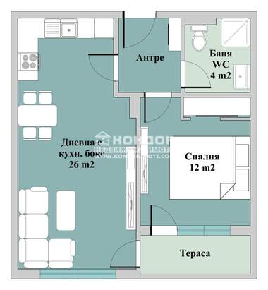 Satış - Apartman olarak Trakia,  Plovdiv