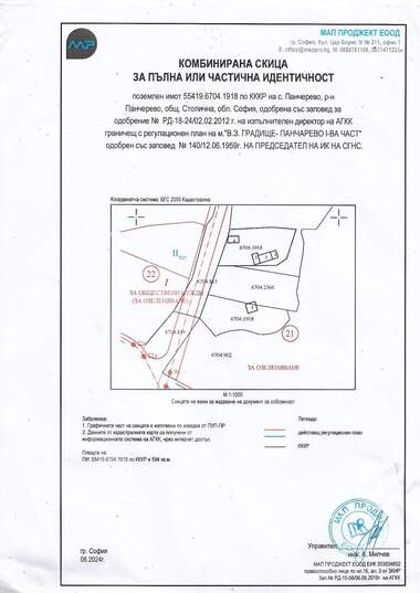 For sale - For Construction in Pancharevo,  Sofia