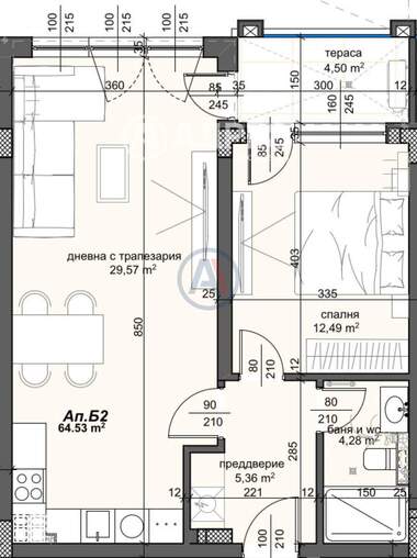 Verkauf - Wohnung in Trakia,  Plowdiw
