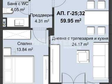 Продажба - Апартамент в Христо Смирненски,  Пловдив