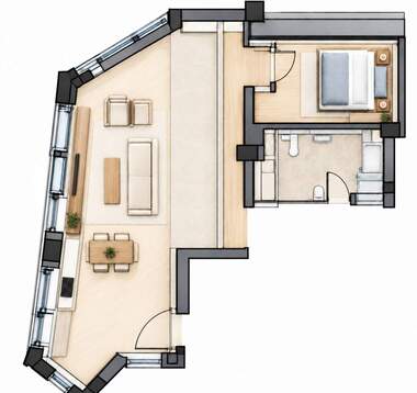 Verkauf - Wohnung in ZhP Gara,  Warna