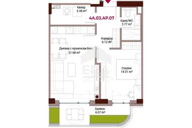 Vânzare - Apartament în Hladilnika,  Sofia