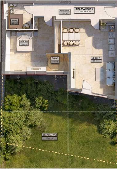Verkauf - Wohnung in Owtscha Kupel 2,  Sovia