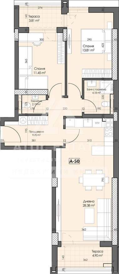 Vânzare - Apartament în Gagarin,  Plovdiv