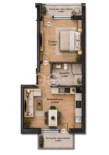 Vânzare - Apartament în Center,  Varna