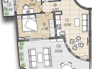 Vânzare - Apartament în k.k. Ceaîka,  Varna