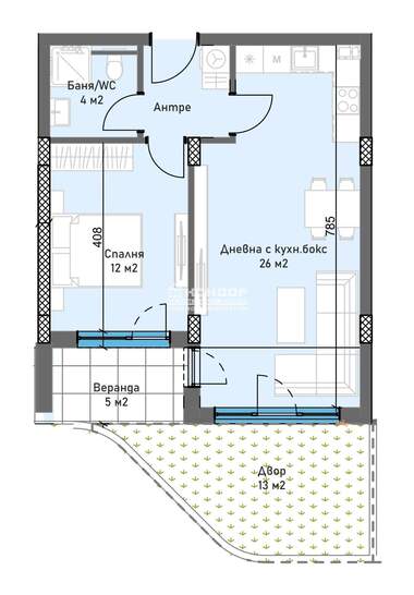 For sale - Apartment in Trakia,  Plovdiv