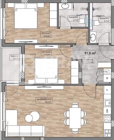 Verkauf - Wohnung in Karschiaka,  Plowdiw