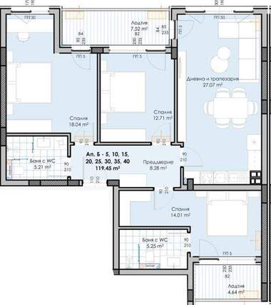 Verkauf - Wohnung in Gagarin,  Plowdiw