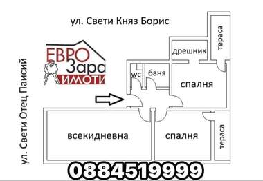 Vânzare - Apartament în Center,  Stara Zagora