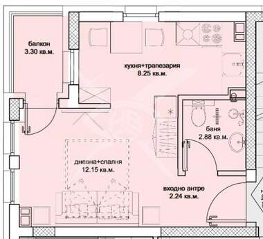 Satış - Apartman olarak Kladnica,  Pernik