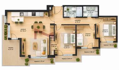 For sale - Apartment in Levski,  Varna