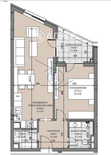 Verkauf - Wohnung in Owtscha Kupel,  Sovia