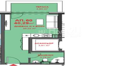 Satış - Apartman olarak Meden Rudnik,  Burgas
