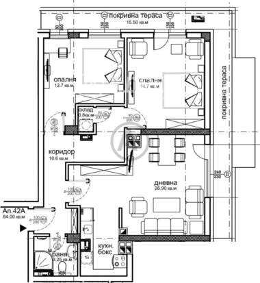 Satış - Apartman olarak Krasna poliana-2,  Sofia