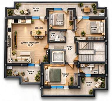Vânzare - Apartament în Center,  Plovdiv