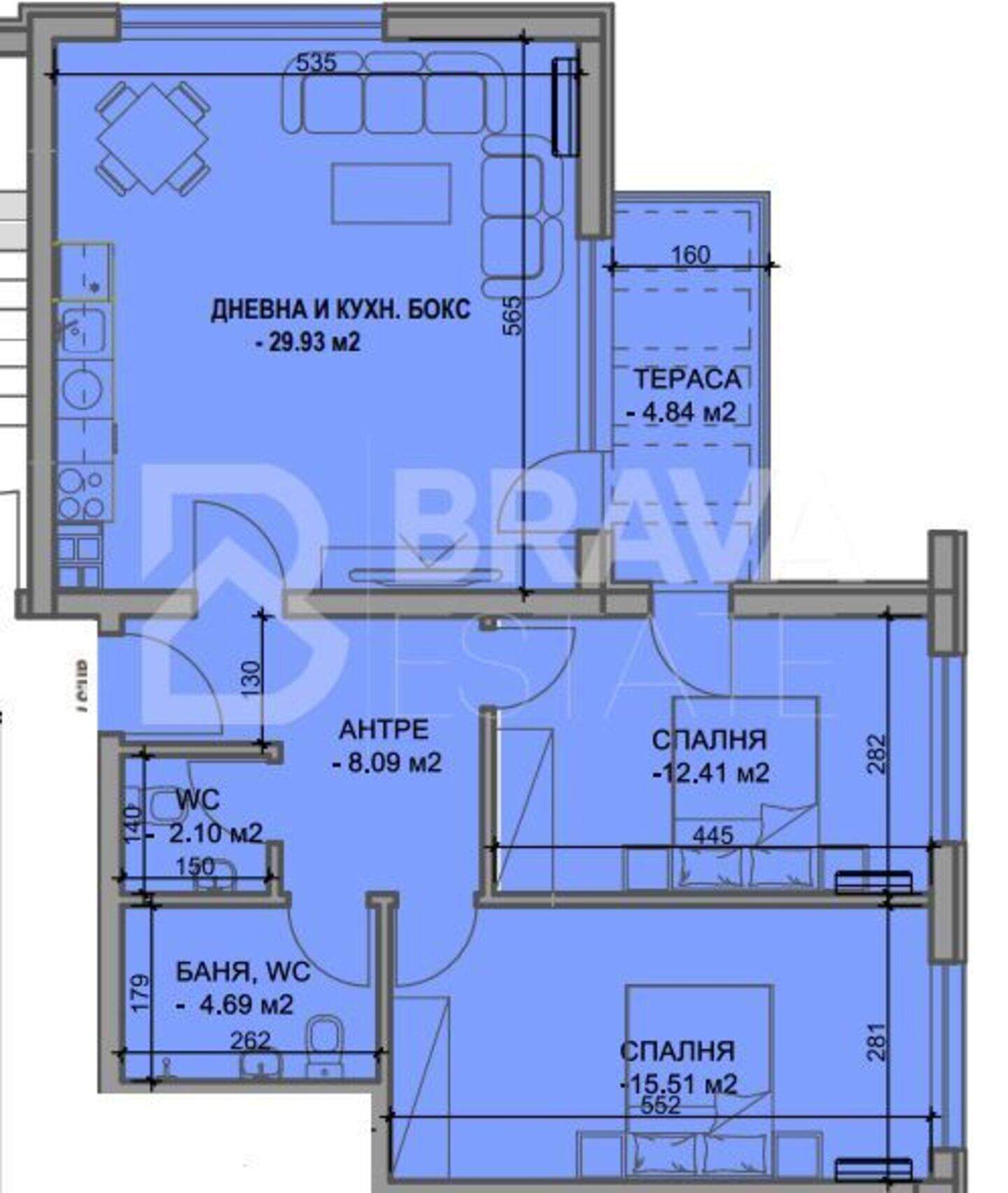Dreizimmer Wohnung in Kütschuk Parizh, Plovdiv – Foto 2