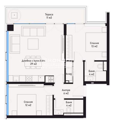 Satış - Apartman olarak Mladejki halm,  Plovdiv