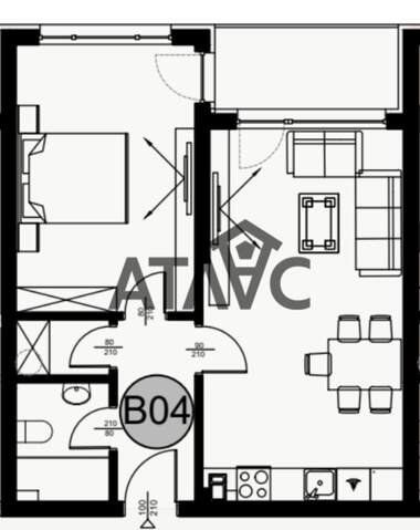 Satış - Apartman olarak Karşiaka,  Plovdiv