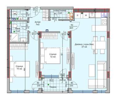 Vânzare - Apartament în Trakia,  Plovdiv