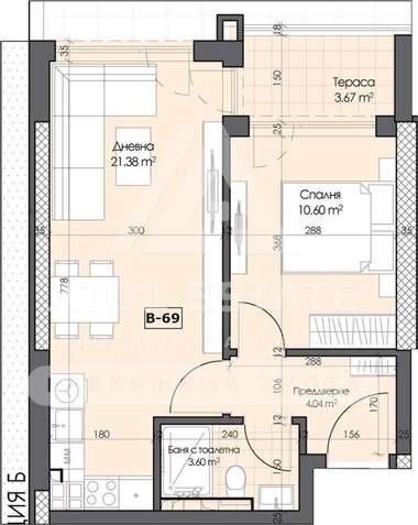 Vânzare - Apartament în Gagarin,  Plovdiv
