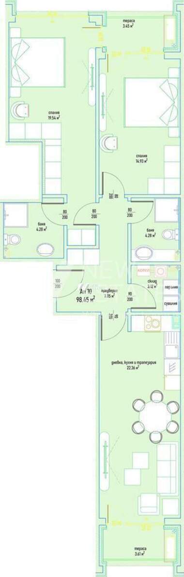 For sale - Apartment in Malinova Dolina,  Sofia