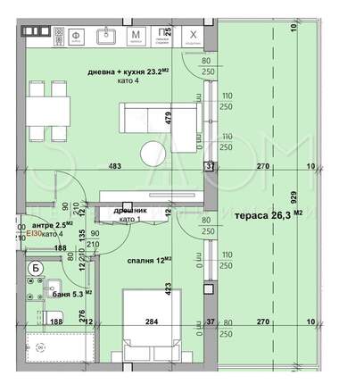 Vânzare - Apartament în Samara-3,  Stara Zagora