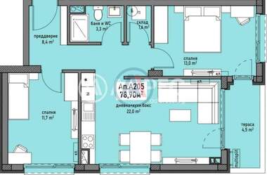 For sale - Apartment in Promishlena zona - Sever,  Burgas