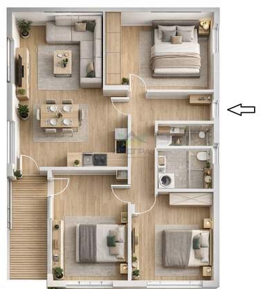 For sale - Apartment in Zapad,  Pazardjik