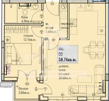 Vânzare - Apartament în Kiuceuk Parij,  Plovdiv