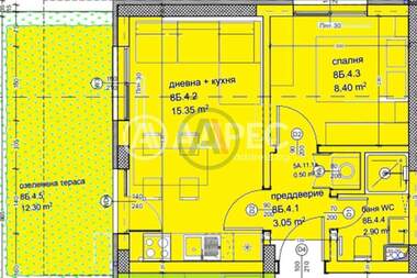 Vânzare - Apartament în Kaîsieva gradina,  Varna