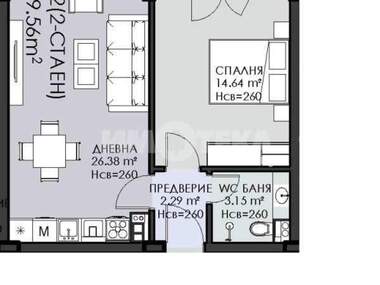 Verkauf - Wohnung in Owtscha Kupel,  Sovia