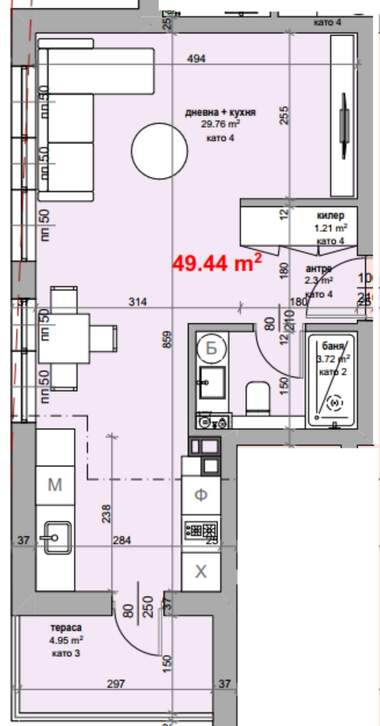 Vânzare - Apartament în Jeleznik-iztok,  Stara Zagora