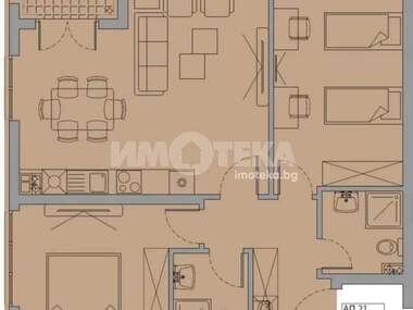Satış - Apartman olarak Malinova Dolina,  Sofia