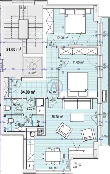 Satış - Apartman olarak Center,  Sofia
