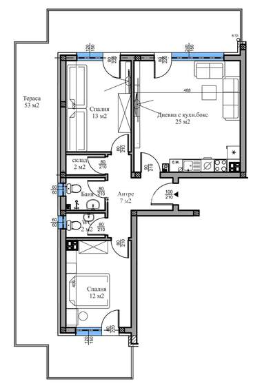 Vânzare - Apartament în Belomorski,  Plovdiv