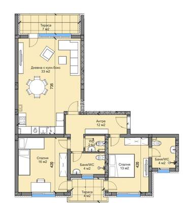 For sale - Apartment in Belomorski,  Plovdiv