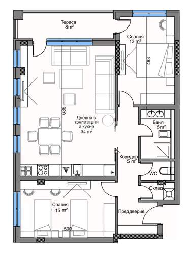 Vânzare - Apartament în Kărșiaka,  Plovdiv