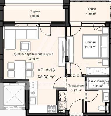 For sale - Apartment in Ostromila,  Plovdiv